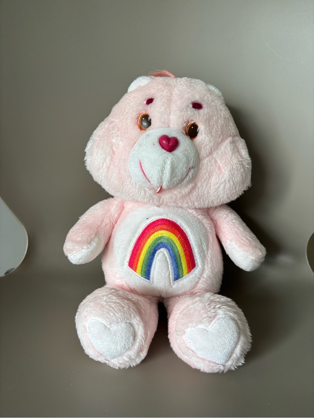 Vintage Kenner Care Bears Cheer Bear 1983 Pink Rainbow Plush Stuffed Animal